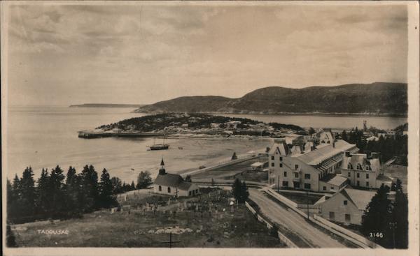 View of Tadousac QC Canada Quebec