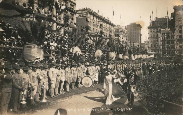 King and Queen at Union Square - Parade from Portola Festival San Francisco California
