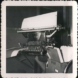 Remington Rand Bookkeeping Machine Original Photograph