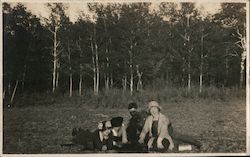 Soldier & 3 Women in the "Wild & Wooly West" Original Photograph