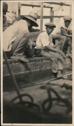 Barefoot Boys Sitting Together Original Photograph
