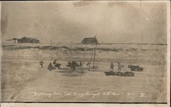 Dipping Tom Cod 1917 (Quigillingok) Postcard