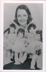 Dionne Quintuplet Dolls Postcard