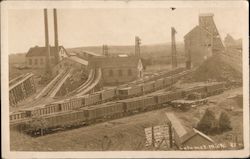 View of Calumet, Michigan, Railroad, Factory Postcard