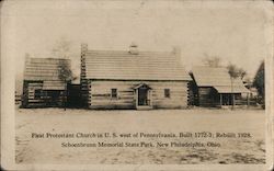 First Protestant Church West of Pennsylvania Postcard