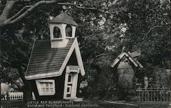 Little Red Schoolhouse, Children's Fairyland Postcard