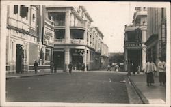 Street Scene, 1937 Nagoya, Japan Postcard Postcard Postcard
