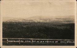 View from Top of Big Savage Mountain Frostburg, MD Postcard Postcard Postcard