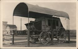 Stage Coach at Milwaukee Station Postcard