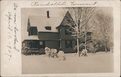 House Covered in Snow Randolph, VT Postcard Postcard Postcard