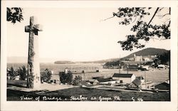 View of J. C. Van Horne Bridge, Harbor Gaspe, PQ Canada Quebec Postcard Postcard Postcard