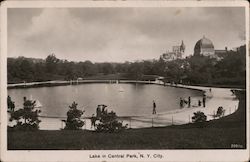 Lake in Central Park Postcard