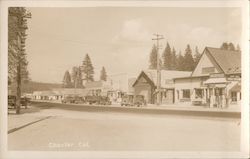 Street in Chester California Postcard Postcard Postcard