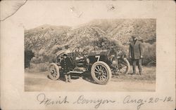 1912 The Yellow Tail Kid Early Racing Car Postcard