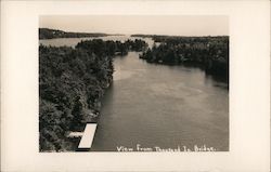 View From Thousand Islands Bridge Postcard