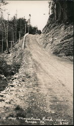 A Steep Mountain Road Postcard