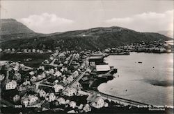 Aerial View of Hammerfest Norway Postcard Postcard Postcard