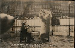 "No Local Option for John and Bruno" - Hagenback Wallace Circus Postcard