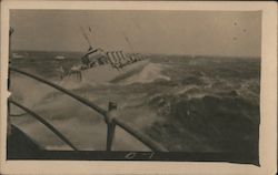 USS McCall at Sea Postcard