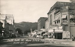 South Sixth from Southern Pacific Railroad Intersection Grants Pass, OR Postcard Postcard Postcard