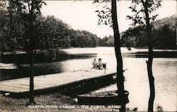 Martin Pond Cabins The Forks, ME Postcard Postcard Postcard