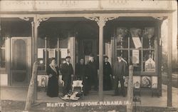 Mertz Drugstore Panama, IA Postcard Postcard Postcard