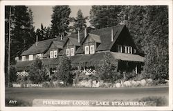 Pinecrest Lodge - Lake Strawberry Postcard