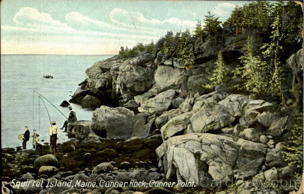 Cunner Rock, Cunner point, Squirrel Island Southport Maine