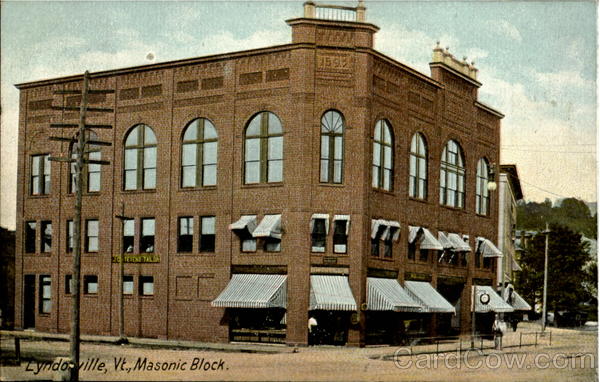 Masonic Block Lyndonville Vermont