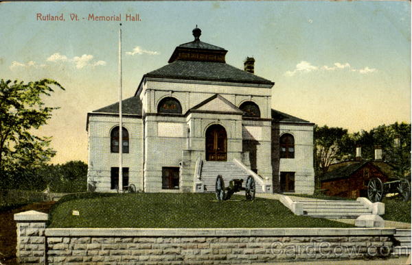 Memorial Hall Rutland Vermont