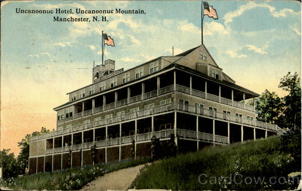 Uncanoonuc Hotel, Uncanoonuc Mountain Manchester New Hampshire