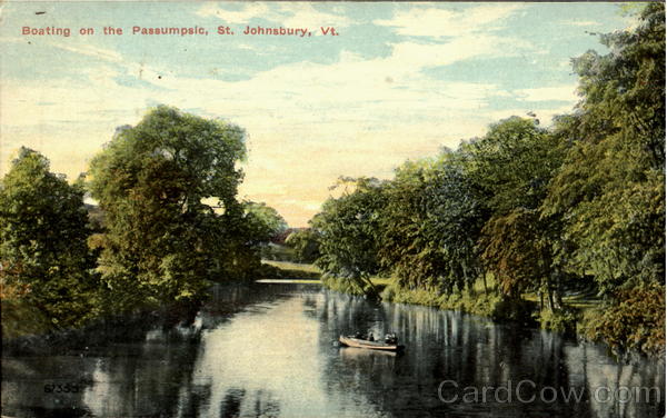 Boating On The Passumpsic St. Johnsbury Vermont