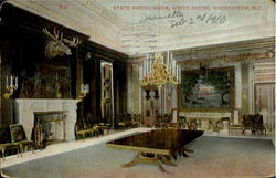 State Dining Room, White House Postcard