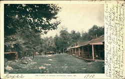 The Camps At Round Mountain Lake Maine Postcard Postcard