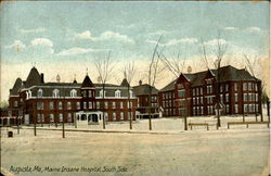 Main Insane Hospital, Soutah Side. Postcard