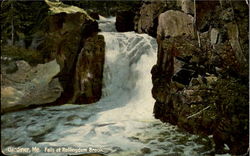 Falls at Rollingdam Brook Gardiner, ME Postcard Postcard