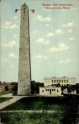 Bunker Hill Monumenty Charlestown, MA Postcard Postcard