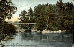 Smith's Bridge on the Road to Underwood Springs Portland, ME Postcard Postcard