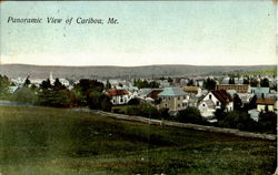 Panoramic view of Caribou Postcard