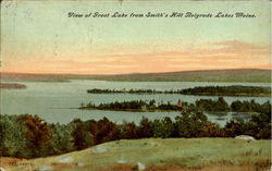 View of Great Lake from Smith's Hill Belgrade Lakes, ME Postcard Postcard