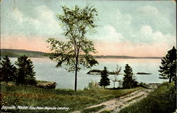 View from Bayville Landing Maine Postcard Postcard