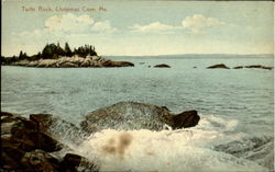 Turtle Rock Christmas Cove, ME Postcard Postcard
