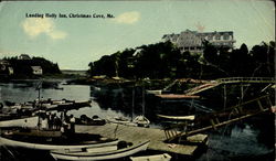 Landing Holly Inn Christmas Cove, ME Postcard Postcard