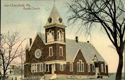 Baptist Church Cherryfield, ME Postcard Postcard