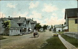 Main Street Canton, ME Postcard Postcard