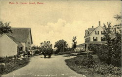 Main St. Center Lovell, ME Postcard Postcard