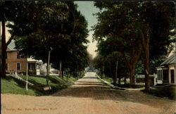 Main St. looking North Dexter, ME Postcard Postcard