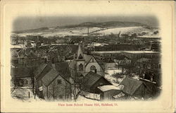 View from School House Hill Richford, VT Postcard Postcard