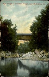 High Bridge at Winooski, George, near Burlington Postcard