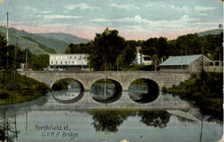 C.V.R.R. Bridge Northfield, VT Postcard Postcard